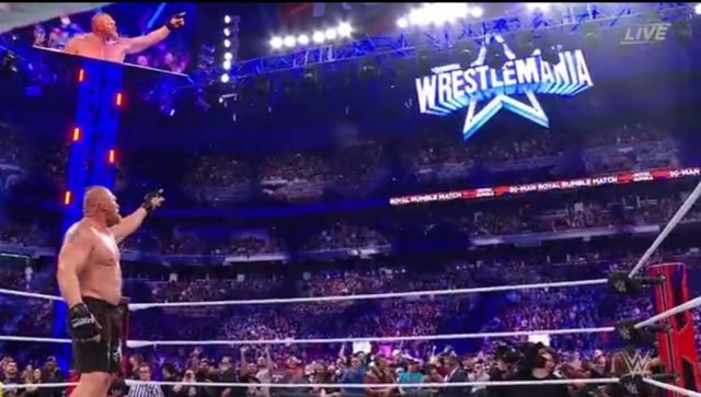 Frantic Night : Brock Lesnar loses WWE Title, wins Royal Rumble. Pic/WWE