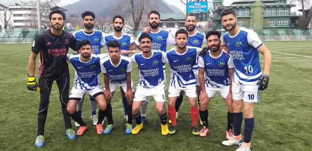 Budgam beat Srinagar in 29th annual football championship. Pic/KSW