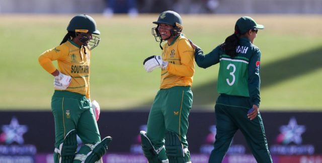 Womens World Cup: South Africa squeeze past Pakistan. Pic/ICC
