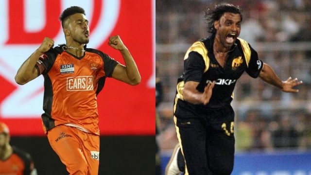 In our Country Umran Malik would've played International cricket: Former Pakistan cricketer compares SRH pacer with Shoaib Akhtar. Pic/Twitter 