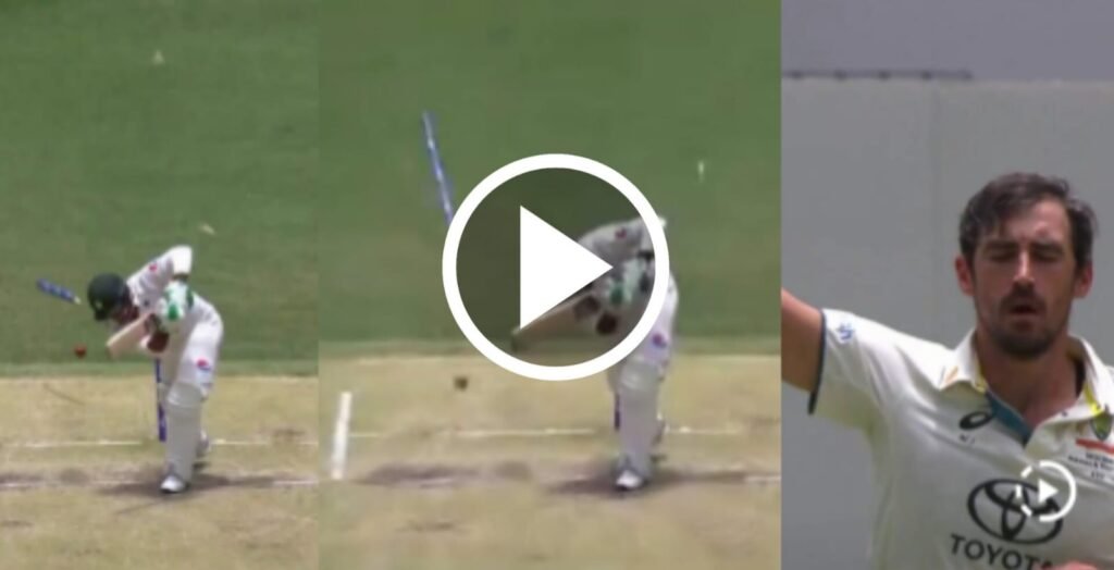 Mitchell Starc inswinging delivery sends Sarfaraz Ahmed’s off stump flying