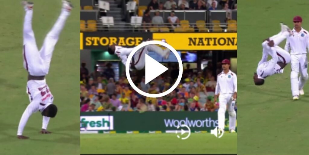 Click to watch Kevin Sinclair celebration after getting wicket of Usman Khawaja.