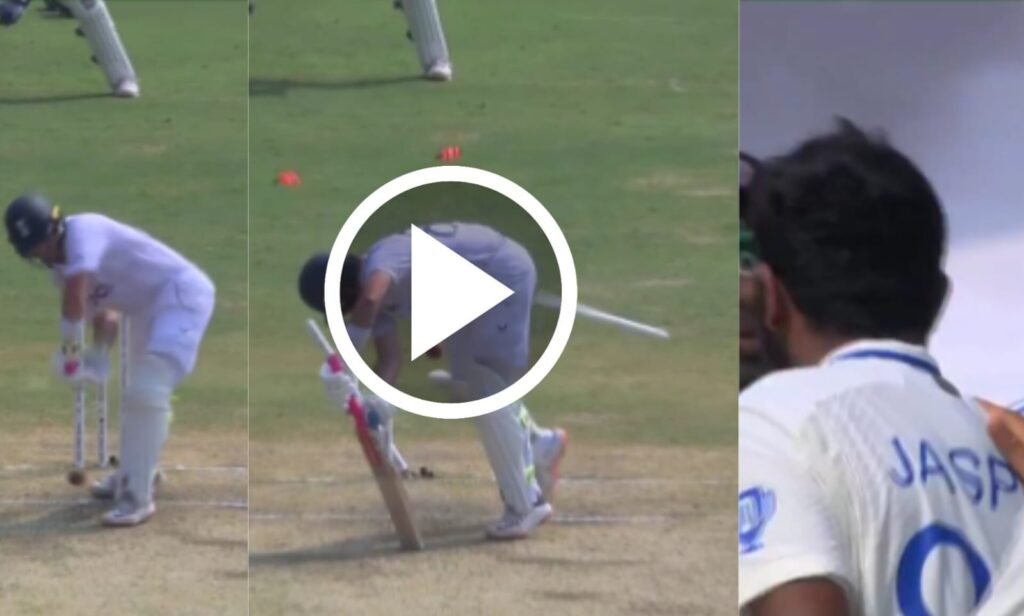 Watch the video of Jasprit Bumrah's dream yorker to Ollie Pope: