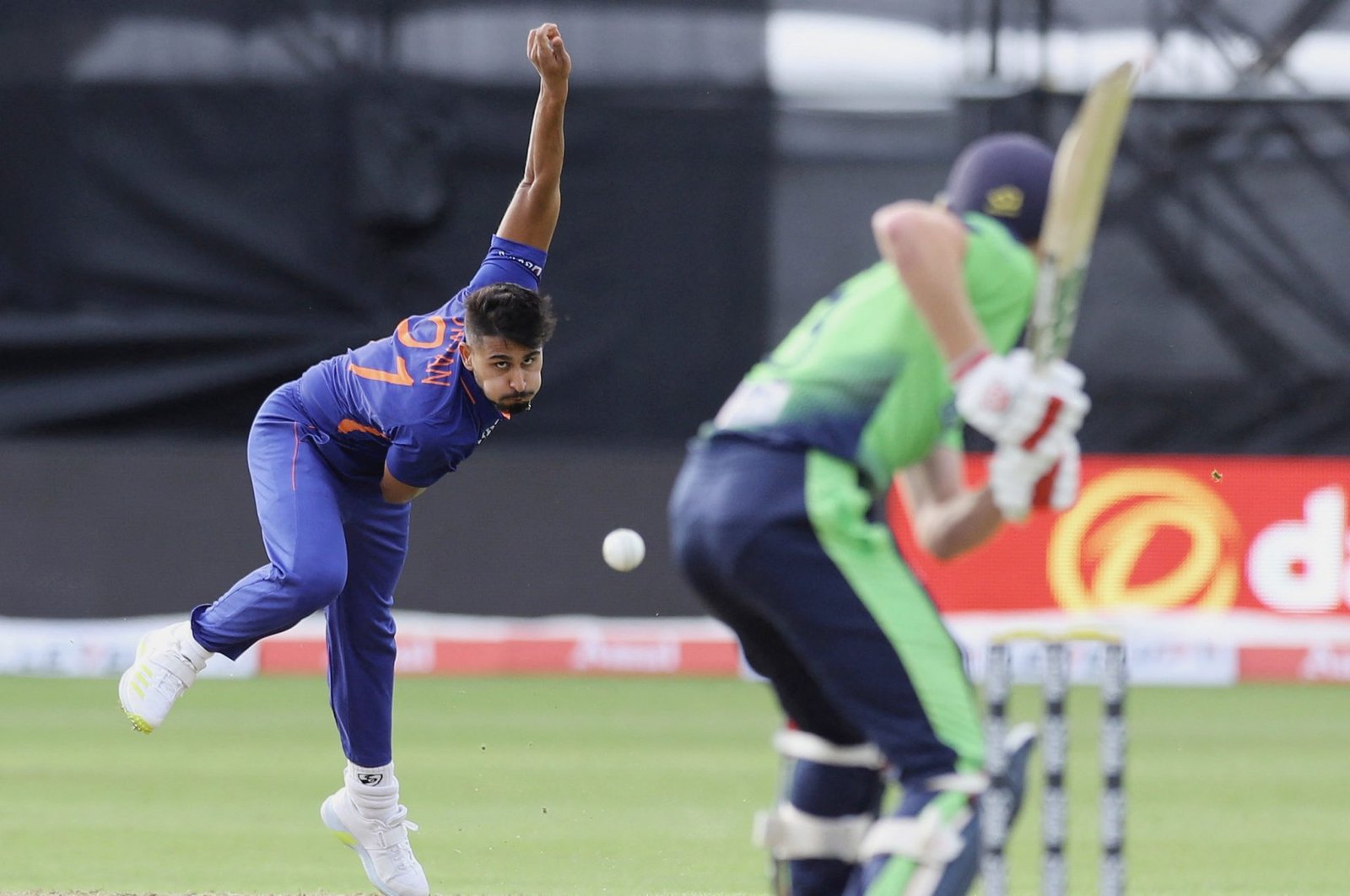 Umran Malik bowling vs Ireland