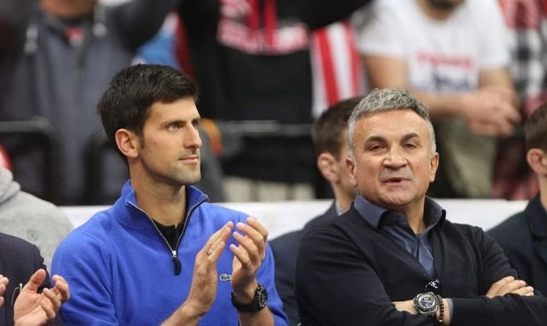 Novak Djokovic's father seen with fans holding Pro-Russia flags