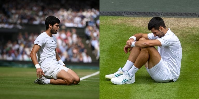 Carlos Alcaraz STUNS Novak Djokovic to win Wimbledon 2023 title 