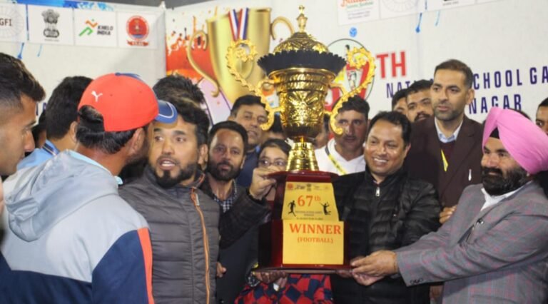 Hosts J&K wins Historic 67th National School Games title in football