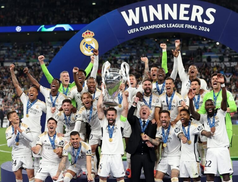 Giants, Real Madrid win record 15th Champions League title