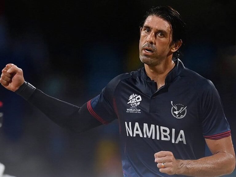 Evergreen Wiese shine as Namibia beat Oman in Super Over finish