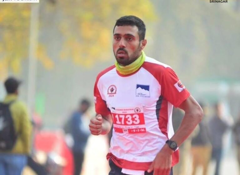 Muzamil Hussain Mir from Srinagar becomes J&K’s top finisher in the 42-km Kashmir Marathon 2025, clocking 03:02:50. The event saw participation from 1,500 runners worldwide, including former CM Omar Abdullah in the 10-km run.
